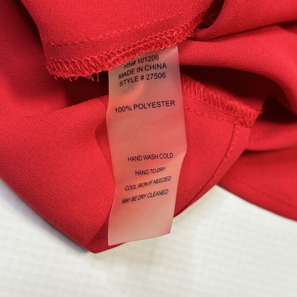 Soft Surroundings Hoodie Blouse Women's Large Zip Red Oversized Sporty Preppy - Picture 9 of 13